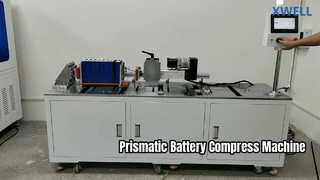 Prismatic Battery Pack Stacking and Compression Machine