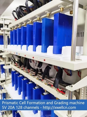 128 Channel 5V 6A 10A 20A Battery Cell Capacity Grading Machine For Prismatic Cell