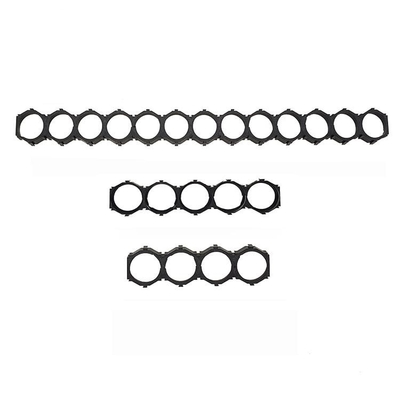 Cylindrical  ABS 18650 Battery Holder 2 Cell 6P 10P 13P Size Black Color