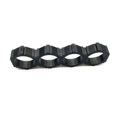 Cylindrical  ABS 18650 Battery Holder 2 Cell 6P 10P 13P Size Black Color