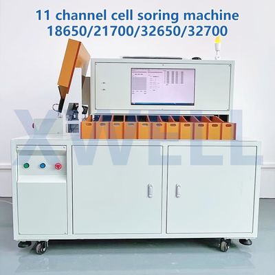 Good price 11 Channel Cylindrical Battery Sorter 18650 26650 32650 21700 Battery Sorting Machine online