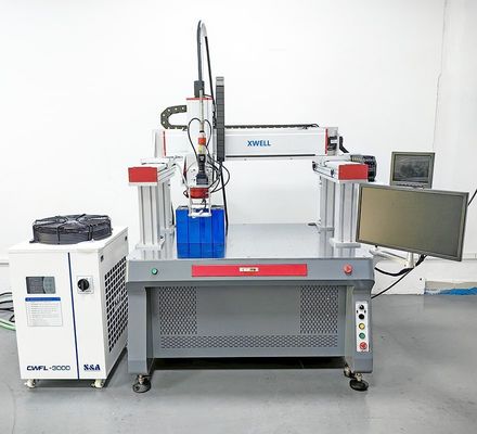 Good price 1000W Spot Welding Machine Gantry Automatic Continuous Lithium Ion Battery Fiber Laser Welding Machine online