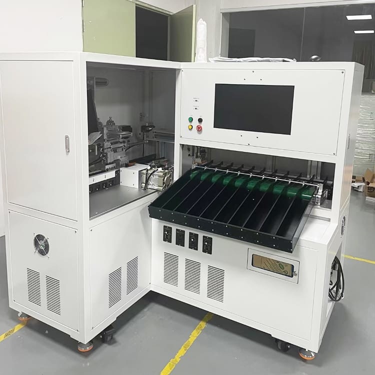 High Speed Battery Barly Paper Sticking Machine Automatic Sorting For 18650 Battery Pack