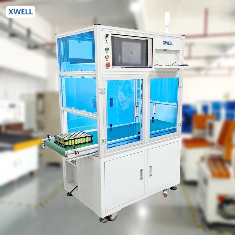 Precision Cylindrical Battery Production Plant Positive And Negative Ccd Testing Machine Visual Inspection System