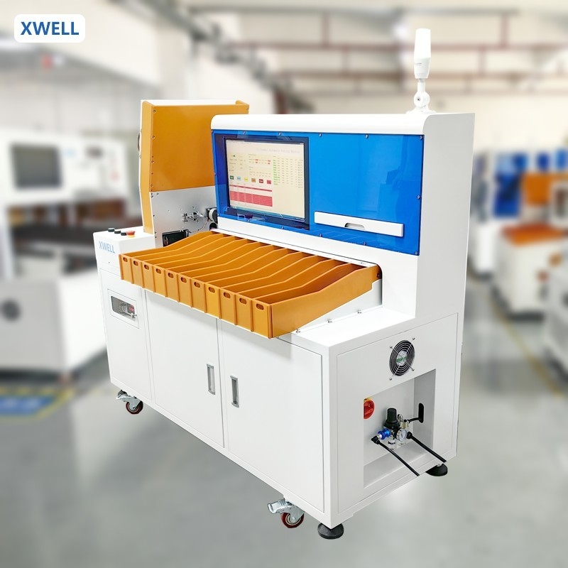 11 Channel 18650 26650 Cylindrical Battery Sticking And Sorting Machine Cell Selector Equipment