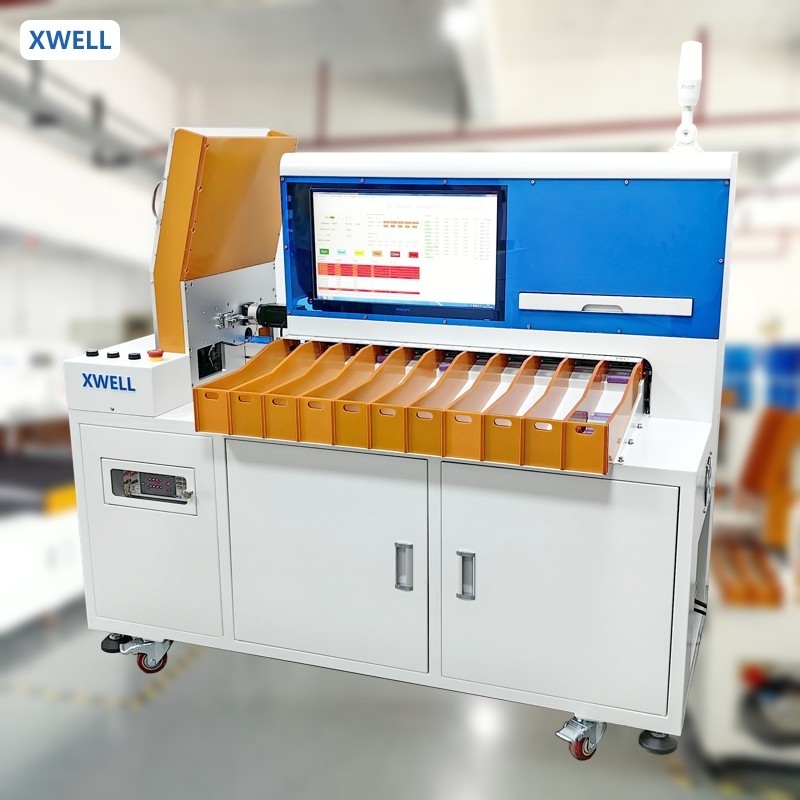 Automatic  11 Channel Battery Sorter Sorting Machine For Pasting Cylindrical Cell