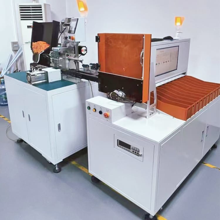 18650 Battery Label Sticking Machine Connecting With Cylindrical ...