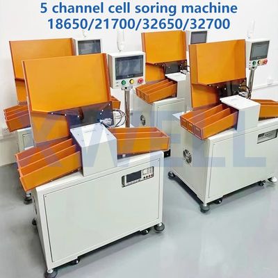 Good price Lithium Battery Sorting Equipment 5 Channel Automatic 18650 Battery Sorting Machine online
