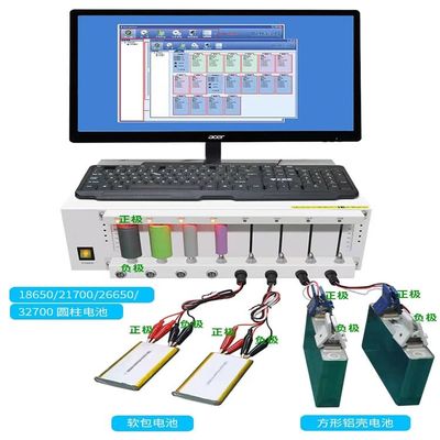 Good price 8 Channel Battery Cell Grading Machine For Coin Cell Pouch Cell Cylindrical Battery online