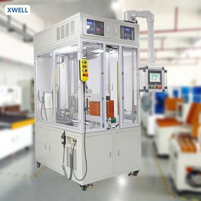 Good price XWELL XW-ACDW Fully Automatic Conveyor Battery Pack Double Side Spot Welding Machine for Cylindrical Cell Production online