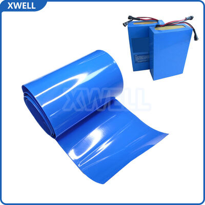 Good price Blue PVC Heat Shrink Wrap Film 150mm Width 200m Roll 120℃ for Lithium Battery Pack Outer Insulation Protection online