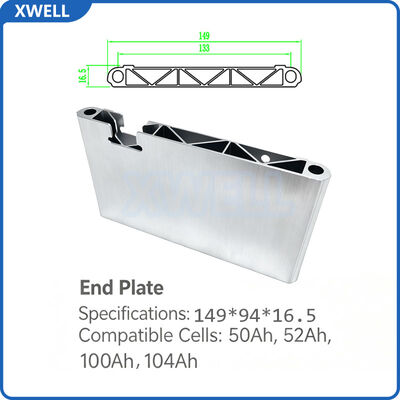 Good price Prismatic Battery End Plate Aluminum Extrusion Process with Dedicated Terminals 100Ah 280Ah 314Ah LiFePO4 online